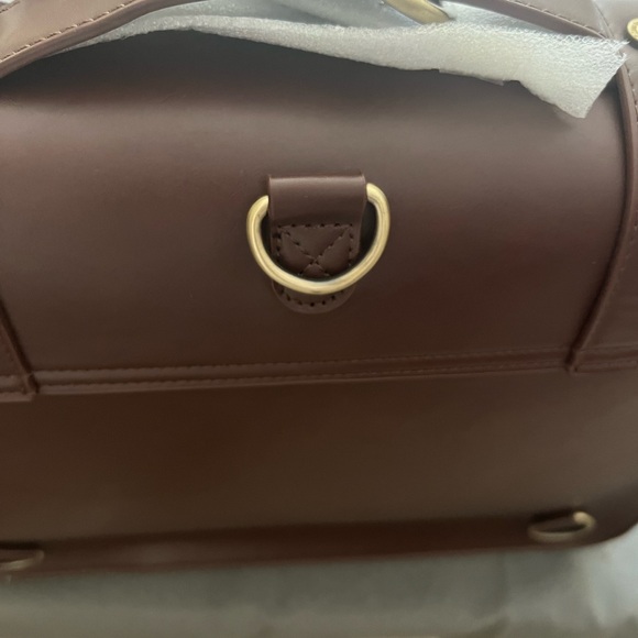 Elegant Brown Crossbody Bag 15in w X 12 in h X 5 in w - Picture 3 of 11